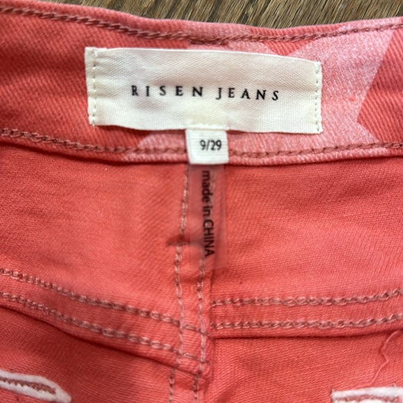 Risen: Starstruck High Rise Distressed Cropped Flare Jeans - Picture 9 of 10